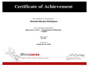 certificado-rhinoceros-amanda-level1