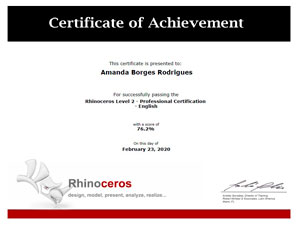 certificado-rhinoceros-amanda-level2